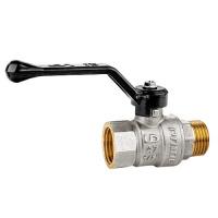 Кран шаровой латунный LD Pride 47.25.B-Н.Р Ду 25 Ру 40 рычаг (LD 47.303.25	)