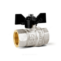 Кран шаровой латунный LD Pride 47.20.B-B.Б Ду 20 Ру 40 бабочка (LD 47.300.20)