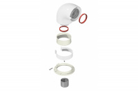 А-013-2 Колено подключения 90 (60/100) Bosсh, Baxi, Ariston, Elsoterm и др.