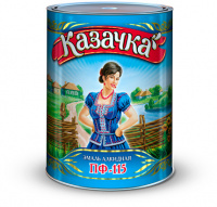 Эмаль ПФ-115 0,9 кг черная КАЗАЧКА