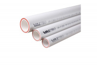 Труба PP-R Valtec армированная стекловолокном, PN 20, 25 ММ (белый) VTр.700.FB20.25