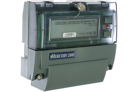 Счетчик Меркурий 200.02 1ф 5-60А 1 класс точн., многтариф., CAN, ЖКИ