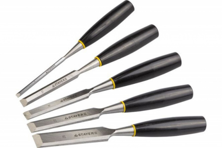 Набор стамесок с пласт.руч., 5шт Max-Cut STAYER 1820-H5