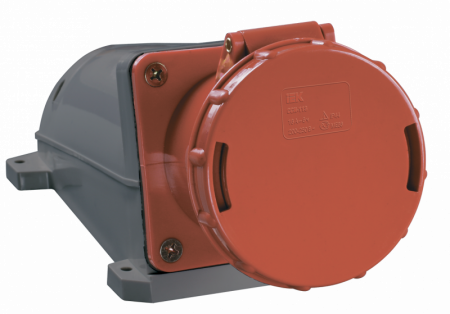 Розетка 134 стационарная 3Р+Е 63А 380В IP54 ИЭК (PSR12-063-4)