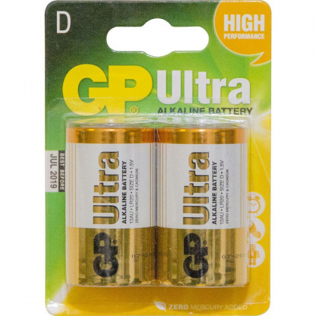 Элемент питания GP LR20 BL2