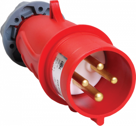 Вилка кабельная 32А 3Р+PЕ IP44 переносная 380В 024 MAGNUM ИЭК (ССИ-024)