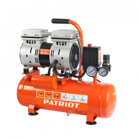 Компрессор PATRIOT WO 10-120, безмасленный 650вт выход быстросъем (525306370)