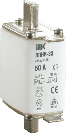 Вставка предохранителя плавкая ППНИ-33 100А габарит 00 IEK