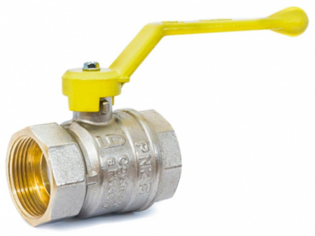 Кран шаровой латунный LD Pride 47.15.B-B.Р GAS Ду 15 Ру 40 рычаг (LD 47.351.15)