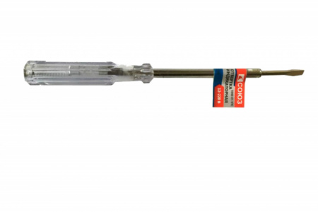 1040-01-VTC Отвертка индик.180мм, 100-500В, прям.шлиц, СОЮЗ