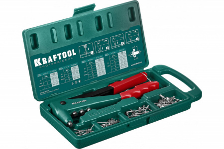 KRAFTOOL Х-3  заклепочник в кейсе, литой корпус (31170-Н6)