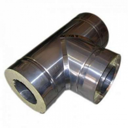 Сэндвич-тройник 90гр. ф130*200 AISI 439/оц, 0,5мм/0,5мм h-380mm (GP2-014163)