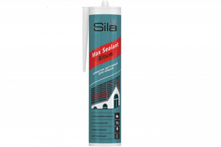 Герметик битумный д/кровли 280мл SILA PRO MAX Sealant Bitum