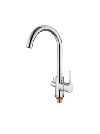 Смеситель Кухня LEDEME с выходом для питьевой воды. d40 4255-3