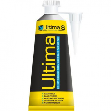 Герметик силик. санитарн бесцветный ULTIMA-S  80мл 