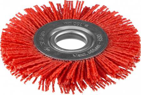 Щетка дисковая для УШМ 100-22мм ЗУБР 